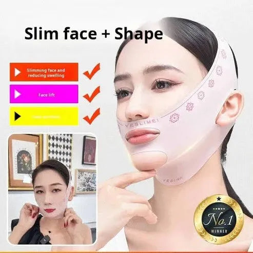 V-Line Face Lifting Tape Reusable Beauty Face and Chin Lift Mask for Men and Women, Soft High-Elastic Fit