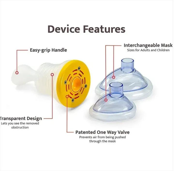 Anti-Choking Rescue Mask – Emergency Airway Clearance Device for Adults & Children