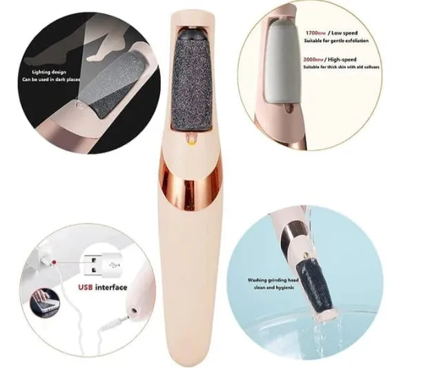 Rechargeable Electric Foot File Callus Remover Pedicure Machine Apparatus for Heels Grinding Device Foot Corns Remove Roller Feet Care Original China