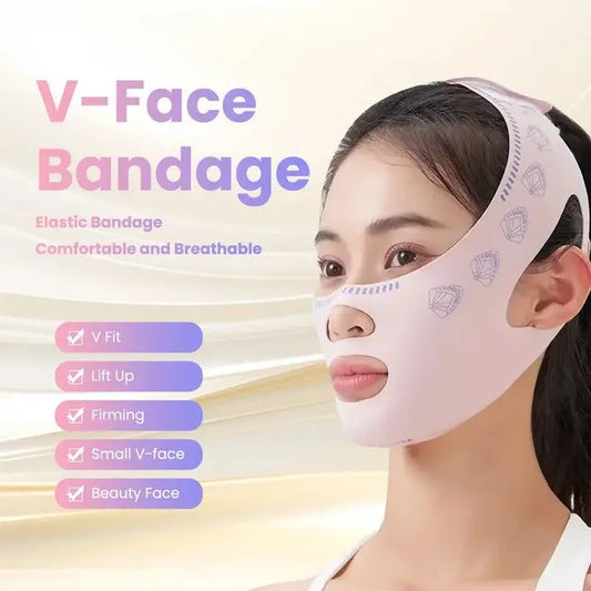 V-Line Face Lifting Tape Reusable Beauty Face and Chin Lift Mask for Men and Women, Soft High-Elastic Fit